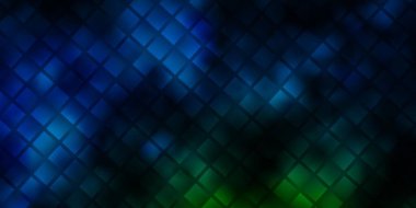 Dark Blue, Green vector layout with lines, rectangles. Colorful illustration with gradient rectangles and squares. Best design for your ad, poster, banner.