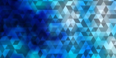 Üçgenli hafif BLUE vektör arkaplanı. Doğa tarzında üçgenleri olan güzel bir çizim. Terfileriniz için tasarım.