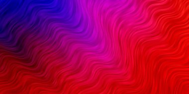 Açık Mavi, kıvrımlı kırmızı vektör arkaplanı.