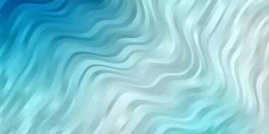 Açık Mavi, eğrili yeşil vektör arkaplanı.