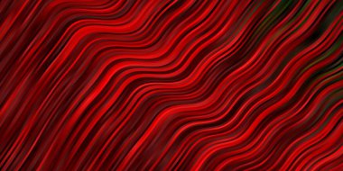 Koyu yeşil, kıvrımlı kırmızı vektör düzeni.