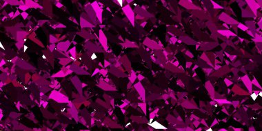 Dark Pink vector template with triangle shapes. Magnificent abstract illustration with triangular shapes , forms. Start design for insperarion.