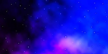 Açık Pembe, soyut yıldızlı Mavi vektör deseni.