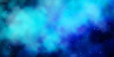 Açık Mavi, neon yıldızlı yeşil vektör şablonu.