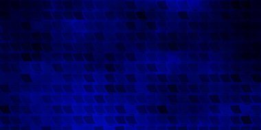 Dikdörtgenli koyu mavi vektör arkaplan. Soyut arkaplanda renkli gradyan olan dikdörtgenler. Reklamınız, posteriniz, afişiniz için en iyi tasarım.