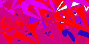 Açık mavi, rastgele üçgenli yeşil vektör dokusu. Üçgen şekilli, şekilli muhteşem soyut çizimler. Terfi modelleri.