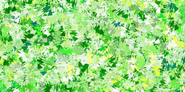 Açık yeşil, sarı vektör arkaplan üçgenli, çizgili. Renkli soyut üçgenli web materyali çizimi. Reklamlar için şablon.