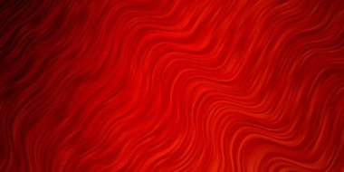 Bükülmüş çizgileri olan hafif turuncu vektör arkaplanı. Yaylı basit bir şekilde gradyan çizimi. İş broşürleri, broşürler için desen