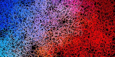 Lacivert, kırmızı vektör arkaplan ve rastgele şekiller. Gradyan rastgele formlarla modern soyut illüstrasyon. Reklamlarınız için modern tasarım.