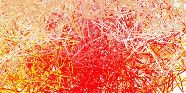 Açık kırmızı, üçgenli sarı vektör arkaplan. Modern tarzda üçgen şekilli akıllı soyut çizimler. Duvar kağıtları için desen.