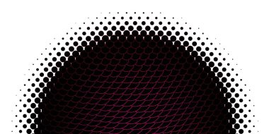 Küreli açık pembe vektör deseni. Renkli çember şekilli modern soyut illüstrasyon. İş ilanları için şablon.