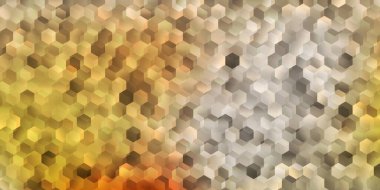 Altıgen şekilli hafif turuncu vektör arkaplanı. Soyut tarzda akıllı tasarım ve bir yığın gradyan altıgen. Reklamlarınızı yapmak için temel tasarım.