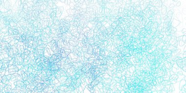 Memphis şekilli açık mavi vektör dokusu. Gradyan rastgele formlarla modern soyut illüstrasyon. İşiniz için akıllı tasarım.