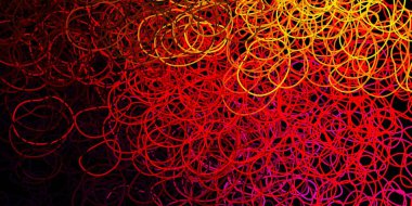 Soyut şekilli koyu pembe, sarı vektör deseni. Gradyan rastgele formlarla modern soyut illüstrasyon. Web siteniz için basit illüstrasyon.