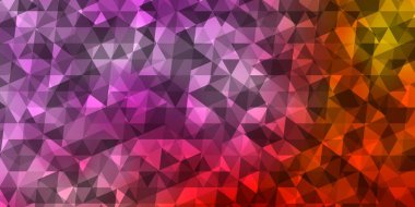 Açık mavi, çokgen biçimli sarı vektör arkaplan. Soyut arkaplanda renkli eğimli üçgenler. Posterler ve afişler için en iyi tasarım.