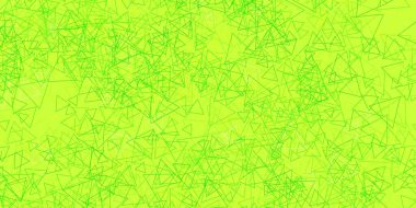 Koyu yeşil, üçgen şekilli sarı vektör düzeni. Modern tarzda üçgen şekilli akıllı soyut çizimler. Duvar kağıtlarınız için tasarım.