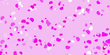 Kaotik şekilli açık pembe vektör arkaplanı. Gradyan rastgele formlarla modern soyut illüstrasyon. Duvar kağıdı seti için zarif tasarım.