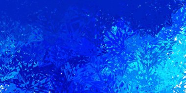 Koyu mavi, üçgen şekilli yeşil vektör düzeni. Soyut tarzda, üçgen ve çizgilerle basit bir tasarım. Insperarion için tasarımı başlat.