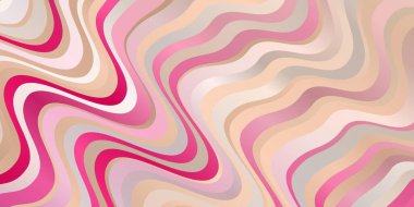 Eğrili Açık Pembe vektör düzeni.