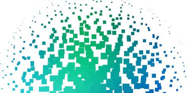 Açık Mavi, çokgen biçiminde yeşil vektör arkaplanı.