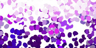 Kaotik şekilli açık mor vektör arkaplanı. Soyut tarzda, gradyan formlarda basit tasarım. Cep telefonları için arka plan.