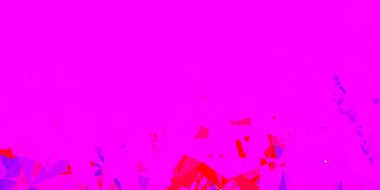 Açık mor, pembe vektör üçgen mozaik arkaplan. Çokgen üçgenli modern soyut çizim. Web uygulamalarınız için duvar kağıdı.