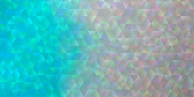 Üçgen biçiminde hafif BLUE vektör dokusu. Renkli üçgenlerin olduğu bir resim. Broşürler, broşürler için desen