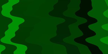 Eğrili Açık Yeşil vektör dokusu.