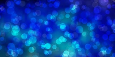 Açık Pembe, daireli mavi vektör deseni.