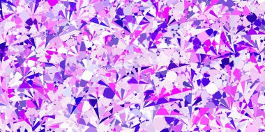 Çokgen şekilli açık pembe vektör deseni. Üçgen şekilli, şekilli muhteşem soyut çizimler. Duvar kağıtlarınız için tasarım.
