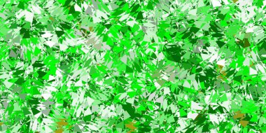 Açık yeşil, çokgen formlu sarı vektör arkaplan. Soyut renkli üçgen şekilli illüstrasyon. Terfi modelleri.