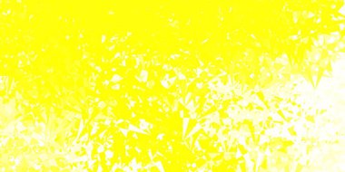 Rastgele üçgenli açık sarı vektör dokusu. Üçgen şekilli ve şekilli muhteşem soyut illüstrasyon. Reklamlar için şablon.