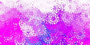 Açık mavi, çokgen şekilli yeşil vektör deseni. Soyut arkaplanda renkli eğimli üçgenler. Terfileriniz için tasarım.