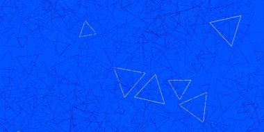 Rastgele üçgenli koyu mavi vektör dokusu. Renkli üçgenler aralığıyla soyut bir illüstrasyon. Insperarion için tasarımı başlat.