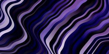 Eğri çizgileri olan hafif Mor vektör arkaplanı.