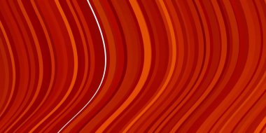 Light Orange vector template with curves. Bright sample with colorful bent lines, shapes. Best design for your posters, banners. clipart