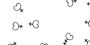 Açık yeşil, üzerinde kadın güç sembolleri olan kırmızı vektör arkaplanı. Kadın gücünün resmedildiği soyut bir çizim. Web siteniz için basit tasarım.