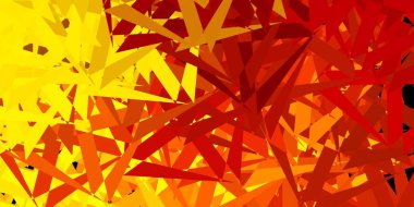 Üçgen şekilli açık turuncu vektör şablonu. Üçgen şekilli, şekilli muhteşem soyut çizimler. İniş sayfaları.