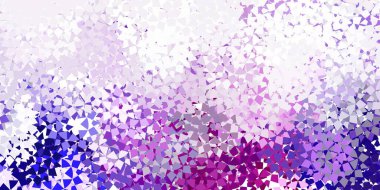 Açık mavi, kırmızı vektör düzeni çizgiler, üçgenler. Soyut üçgenli dekoratif tasarım. Broşürler, broşürler için desen