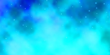 Neon yıldızlı hafif BLUE vektör şablonu.