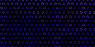 Sihirli elementlerle koyu gri vektör deseni. Gotik eğilimli soyut illüstrasyon. Sihir için dizayn, ruhsal olaylar.