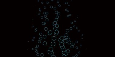 Küreli koyu mavi vektör deseni.