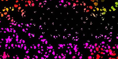 Koyu pembe, Memphis şekilli yeşil vektör dokusu. Basit gradyan şekilli renkli bir çizim. İşiniz için akıllı tasarım.