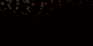 Çemberli koyu pembe, sarı vektör arkaplan.