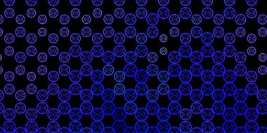 Esrarengiz işaretli koyu mor vektör şablonu. Gradyan simya şekilli renkli bir illüstrasyon. Sihir için dizayn, ruhsal olaylar.