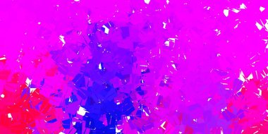 Açık mavi, kırmızı vektör eğimli çokgen dokusu. Kırık camlar ve üçgenler. Uygulamalarınız için modern tasarım.