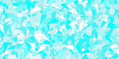 Açık mavi, poligonal formlu yeşil vektör arkaplan. Üçgen şekilli, şekilli muhteşem soyut çizimler. Duvar kağıtlarınız için tasarım.