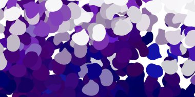 Kaotik şekilli açık mor vektör arkaplanı. Gradyan rastgele formlarla modern soyut illüstrasyon. Cep telefonları için arka plan.