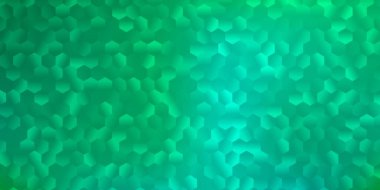 Altıgenli açık yeşil vektör deseni. Altıgen tarzda, gradyan ile modern soyut çizim. Duvar kağıdı kalıpları için doku.