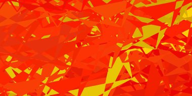 Üçgen formlu açık gri vektör düzeni. Üçgen şekilleri soyut bir şekilde renk değişimine sahiptir. Terfi modelleri.